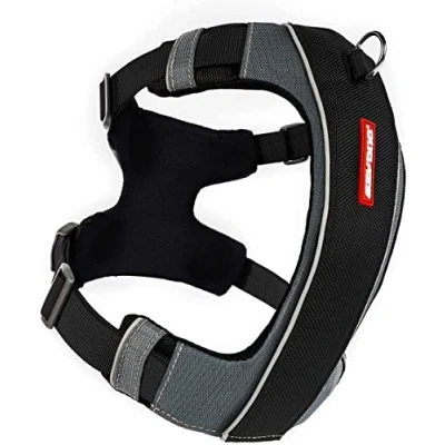 Image of EZYDOG X Link Harness Dog Harness, Small, Medium, Large, K9 Reflective Stitching, No Pull, Breathable Material (Black, M)