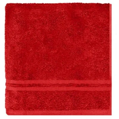 Image of TeddyT&#039;s Personalised Embroidered Name Bath, Beach &amp; Swimming Towel for Adults Kids (Red)