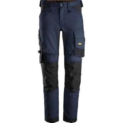 Image of Snickers AllroundWork Stretch Trousers Navy/Black 44