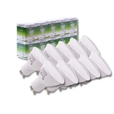 Image of JANDEI GU10 Led Spotlight Bulbs 7W, Neutral White, 4200K, 650lm, No Flickering, Energy Saving Bulbs, Equivalent 50W Halogen Spot Light Non Dimmable,10 Pack