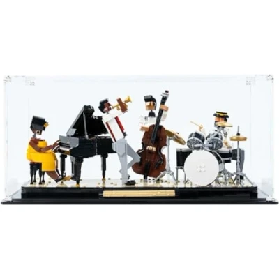 Image of Acrylic Display Case Compatible with Lego Ideas Jazz Quartet 21334, Dustproof Box, Size: 48 x 25 28 cm (Model Not Included) 2mm