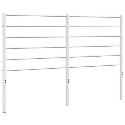 Image of vidaXL Metal Headboard White 140 cm