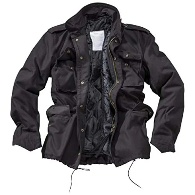 Image of Surplus Raw Vintage Men&#039;s US Fieldjacket M 65, Black, 3XL