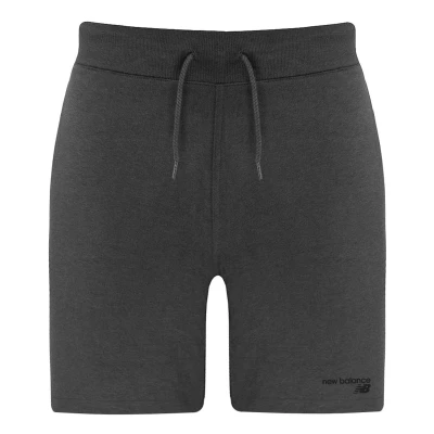 Image of New Balance Mens Fleece Shorts Heather Charcoal