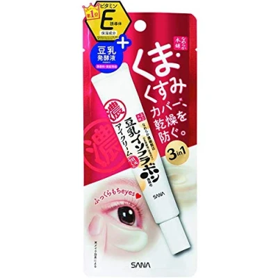 Image of Sana Nameraka Honpo Soy Milk Isoflavone Eye Plump Cream 20g (Green Tea Set)