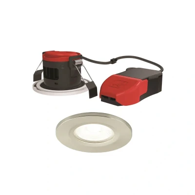 Image of Ansell Prism Pro CCT Dual Wattage LED Downlight Satin Chrome