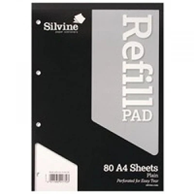 Image of Silvine A4RPP A4 Refill Pad Plain PK6
