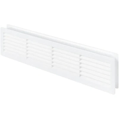 Image of 120 x 440 mm Plastic Ventilation Grille for Interior Doors White