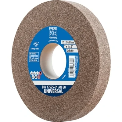 Image of PFERD 39009718 Sanding Disc 175 x 25 51 mm Universal Grain Size 60 Normal Corundum with Integrated Reducing Sleeve (32 mm)