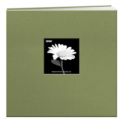 Image of Pioneer 12 x inch Book Cloth Cover Post Bound Album, Sage Green