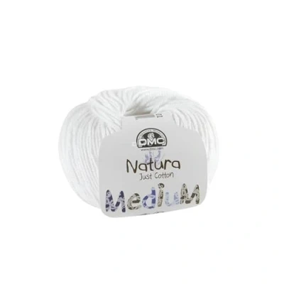Image of DMC Natura Yarn, White (01), 50g