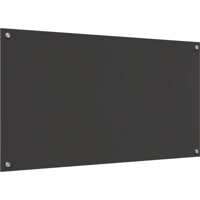 Image of vidaXL Dark Grey Kitchen Backsplash 110x60x0.6 cm Tempered Glass