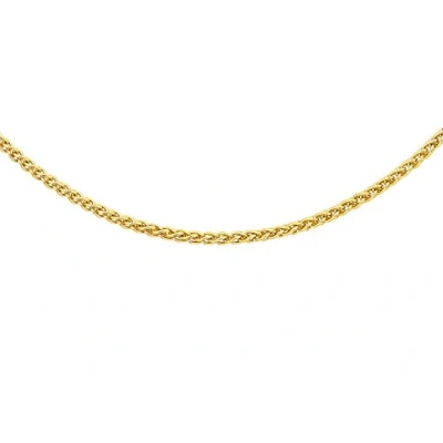 Image of Carissima Gold Women&#039;s 18 ct Yellow 1 mm Spiga Chain Necklace of Length 46 cm/18 Inch