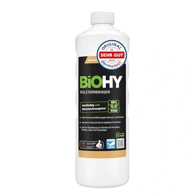 Image of BiOHY Special Upholstery Cleaner (1l Bottle) Ideal for car seats, sofas, mattresses etc. Also suitable washing machines (Polsterreiniger)