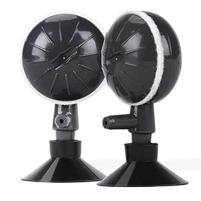 Image of WANGCL 2Pcs Bubble Air Stones, Rotating Stone Disc Adjustable Oxygen Airstones Diffuser Aeration Pump with Suction Cups for Aquariums Fish Tank Hydroponics