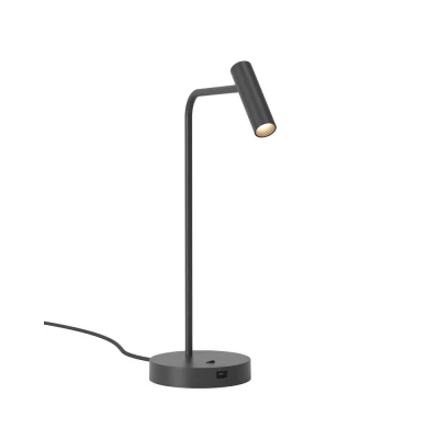 Image of Enna Desk USB C Matt Black Table Lamp Astro