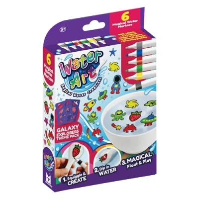 Image of Water Art X WA1003G Themed 6 Pen Pack Galaxy Explorers,