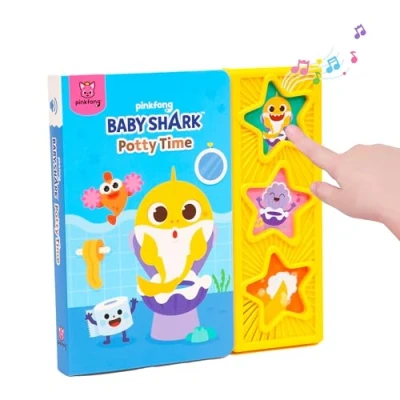 Image of Baby Shark Potty Time 3 Button Sound Book, Healthy Habits Books, Interactive Training Books for Toddlers, Learning &amp; Education Toys, Gifts Babies