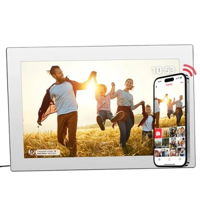 Image of Rollei Smart Frame WiFi 101 Mirror 10.1 Inch Touch Picture with Frameo App for Quick and Easy Sharing of Photos or Videos IPS Panel, Many Functions, MicroSD Slot (Mirror)