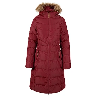 Image of Trespass Womens Jacket Longer Length Padded Casual Coat Fur Trim Audrey