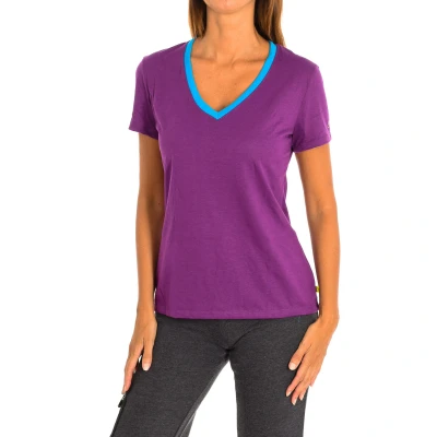 Image of Zumba Womenss sports t shirt with sleeves Z1T00506 Lilac Size X Small