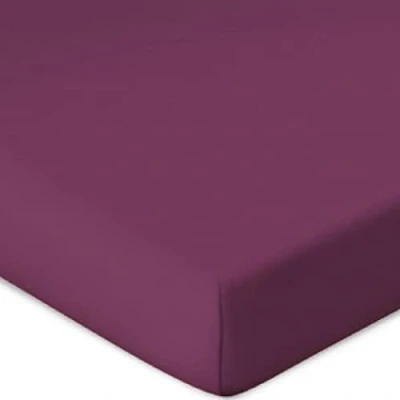 Image of Bassetti Topper 9302370 Fitted Sheet Plain Berry 542 Cotton and Elastane 180 x 200 cm / 220