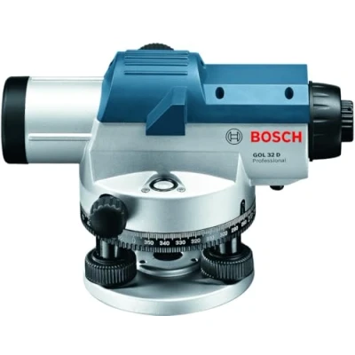 Image of Bosch Professional Optical Level GOL 32 D (32x magnification, unit of measure: 360 degrees, range: up to 120m, in carrying case)