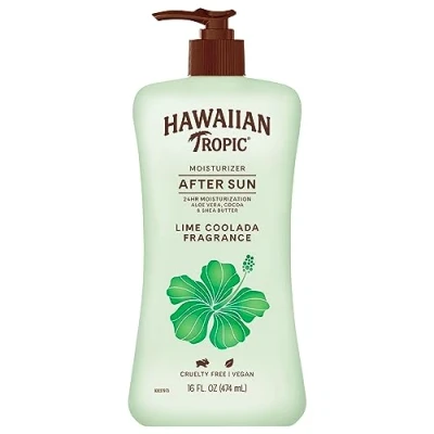 Image of Hawaiian Tropic Lime Coolada After Sun Moisturizing Lotion, 16 Ounces