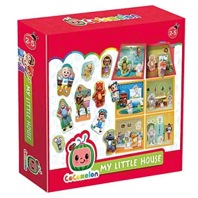 Image of HEADU CoComelon My Little House a character matching game of fitting shapes into the correct spaces Educational Games &amp; Puzzles Ages 2 5 years
