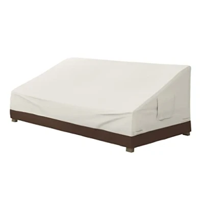 Image of Amazon Basics 3 Seater Deep Lounge Sofa Cover, Beige &amp; Tan