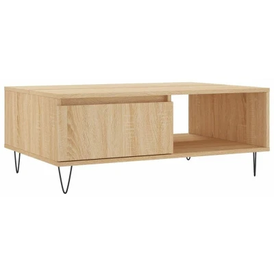 Image of vidaXL Coffee Table Sonoma Oak 90x60x35 cm Engineered Wood