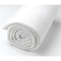 Image of Mitre Essentials Cellular Blanket White Cot