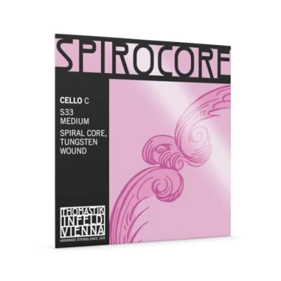 Image of Thomastik Einzelsaite für Cello 4/4 Spirocore C Saite Spiralseilkern, Wolfram umsponnen, mittel