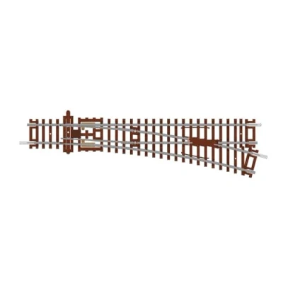 Image of Hornby TT8009 TT Gauge Right Hand Point 166mm 15 Extra Track Pieces for Model Railway Sets, Toy Train Pieces, Includes: 1x 631mm Hobbies Men Scale 1:120