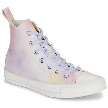 Image of Converse Chuck Taylor ALL STAR Hightop trainers, Women&#039;s, Size: 4.5, Purple/pink/yellow shoes