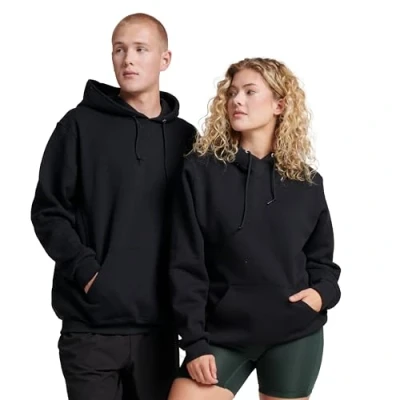 Image of Russell Athletic Men&#039;s Dri Power Hoodie, Black, X large Men s Pullover Fleece XL UK