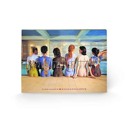 Image of Pink Floyd Back Catalogue Wood Print, Multi Colour, 40 x 59 cm
