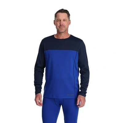 Image of Spyder Men&#039;s Charger Crew Hiking Shirt (Pack of 1) Electric Blue