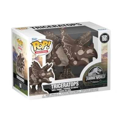 Image of Funko POP! Movies: JP​ Fossil Triceratops Jurassic Park Collectable Vinyl Figure Gift Idea Official Merchandise Toys for Kids &amp; Adults Movies Fans Model Collectors