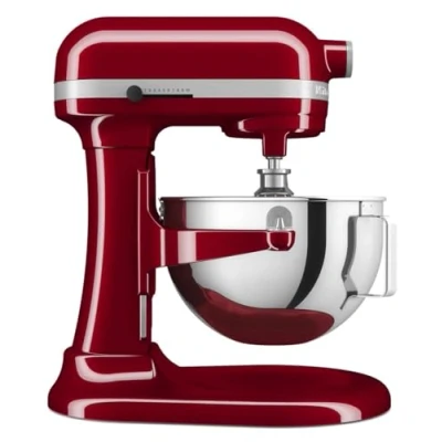 Image of KitchenAid 375 W Heavy Duty Stand Mixer 5.2 Litre, Empire Red, 11 Speed, Planetary Cake with Bowl Lift, Soft Start, Size: 419 x 287 372 mm Includes Beater, Whisk, &amp; Dough Hook, HW779