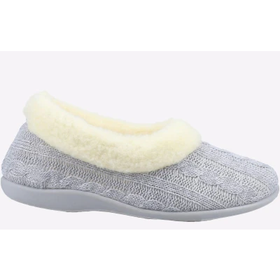 Image of Fleet &amp; Foster Sarina MEMORY FOAM Womens Grey Mixed Material Size UK 7