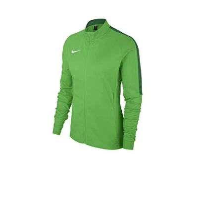 Image of NIKE Women&#039;s W Nk Dry Acdmy18 Trk Jkt Sport Jacket, Green Spark/Pine Green/White, L