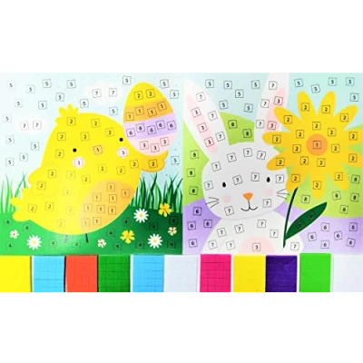 Image of Make 2 Easter Mosaics Decorate Your Own Craft Kit