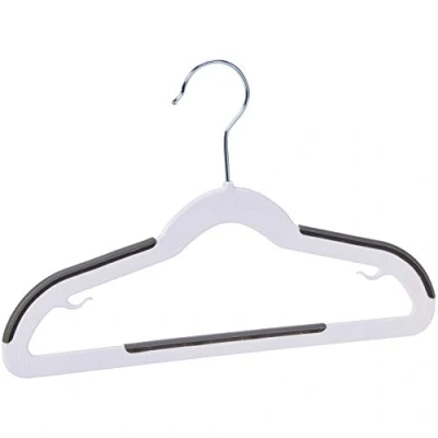 Image of Amazon Basics Plastic Kids Hangers, 30 Pack, White