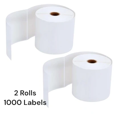 Image of Thermal Labels 100x150mm 4x6 Inch, Self Adhesive Address Label Roll Compatible with Printers Direct for Shipping &amp; Labelling (1000 Labels)