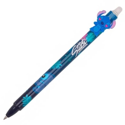 Image of DISNEY Stitch Gel pen with random design, automatic erasable, blue ink, office, school x1 0,7mm