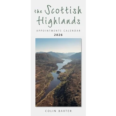 Image of 2026 Scotland Calendar: Scottish Highlands Appointments Slim Wall Calendar Month to View 12 Months Hanging Wiro Bound