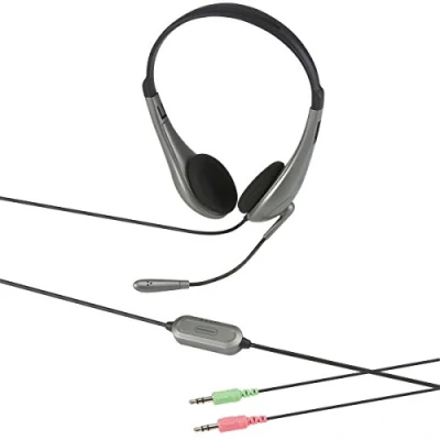 Image of Bandridge Quality Headphone with Mic for Laptop PC 3.5mm VOIP Stereo Headset