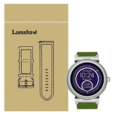 Image of Compatible for Michael Kors Sofie Band, Lvbu Sport Silicone Replacement Strap Access Smartwatch (Green)