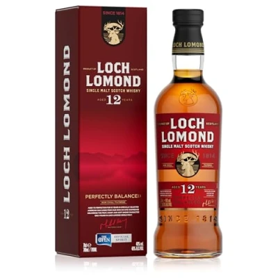 Image of Loch Lomond 12 Year Old Single Malt Whisky 70cl Award Winning Scotch from the Highlands, Perfectly Balanced and Aged in Amercian Oak Casks, Ideal Premium Gift Choice
